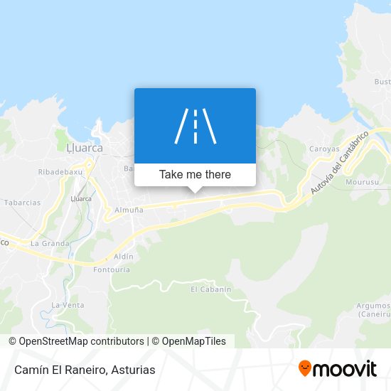 Camín El Raneiro map