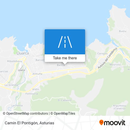Camín El Pontigón map