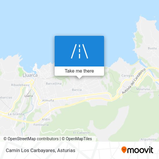 Camín Los Carbayares map