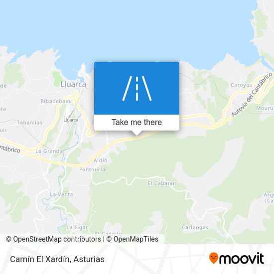 Camín El Xardín map