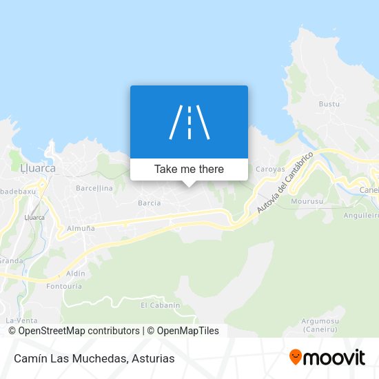 Camín Las Muchedas map