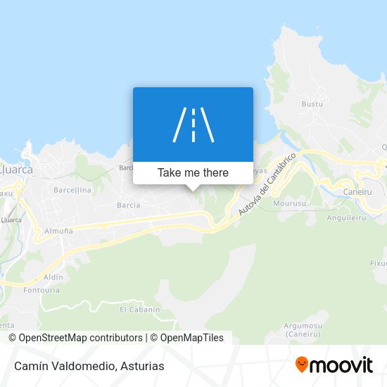 Camín Valdomedio map