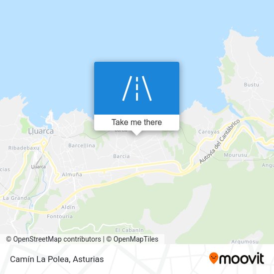 Camín La Polea map