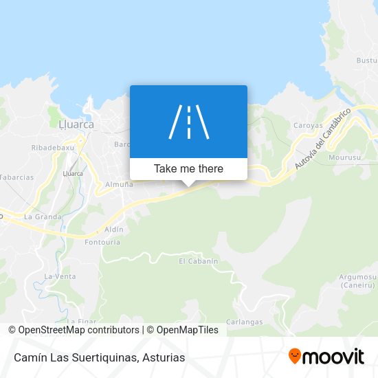 Camín Las Suertiquinas map