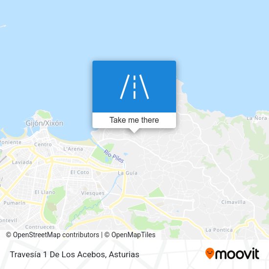Travesía 1 De Los Acebos map