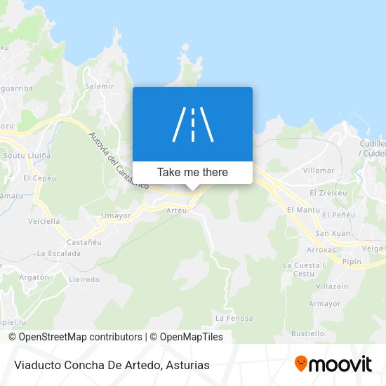 Viaducto Concha De Artedo map