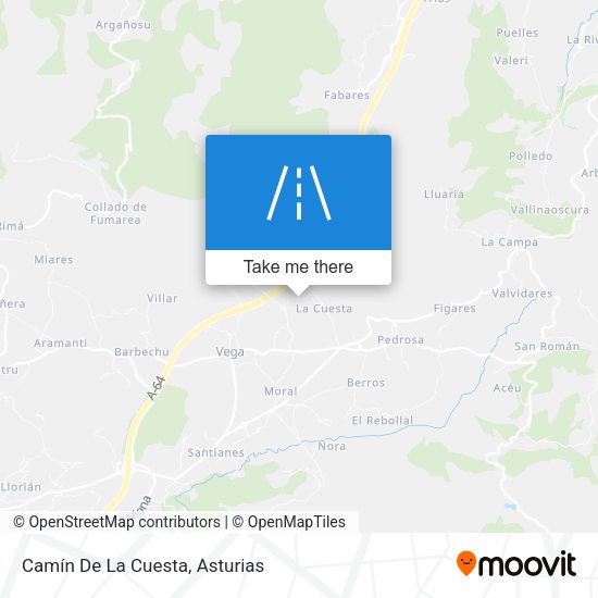 Camín De La Cuesta map