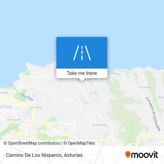 Camino De Los Nisperos map