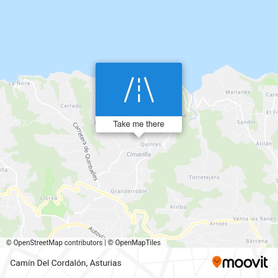Camín Del Cordalón map