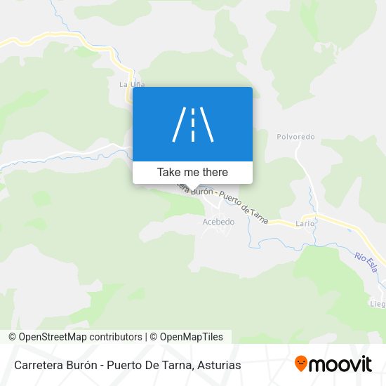 Carretera Burón - Puerto De Tarna map