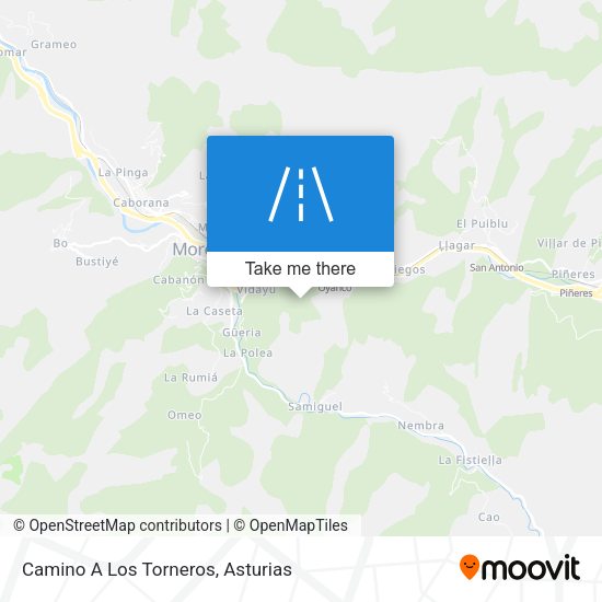 Camino A Los Torneros map