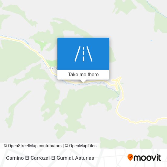 Camino El Carrozal-El Gumial map