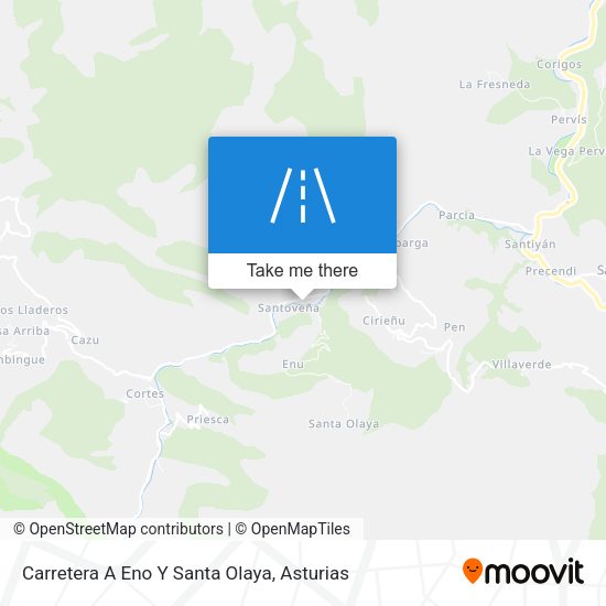 Carretera A Eno Y Santa Olaya map
