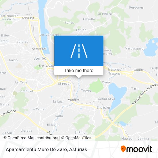 Aparcamientu Muro De Zaro map