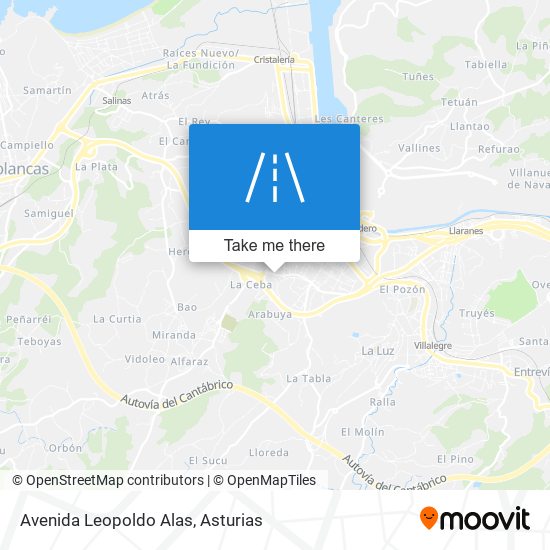 mapa Avenida Leopoldo Alas