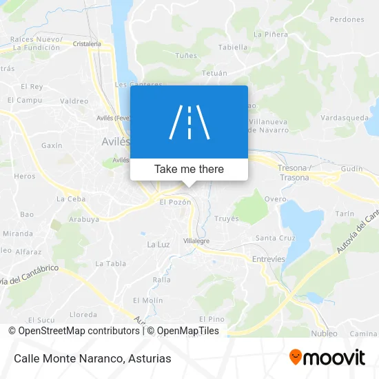 Calle Monte Naranco map