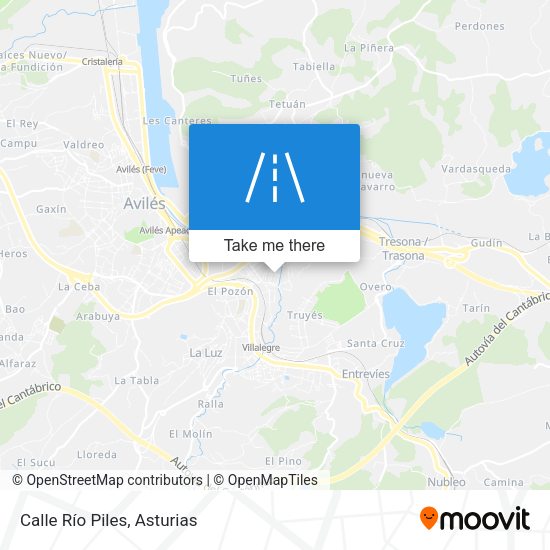 Calle Río Piles map