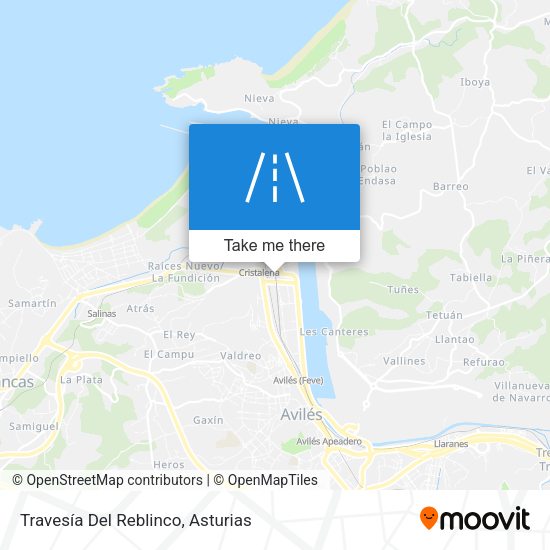 Travesía Del Reblinco map