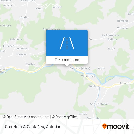 Carretera A Castañéu map