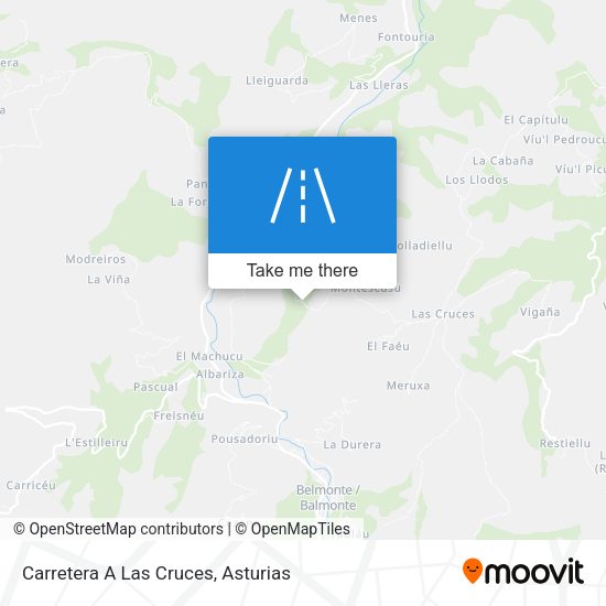 Carretera A Las Cruces map