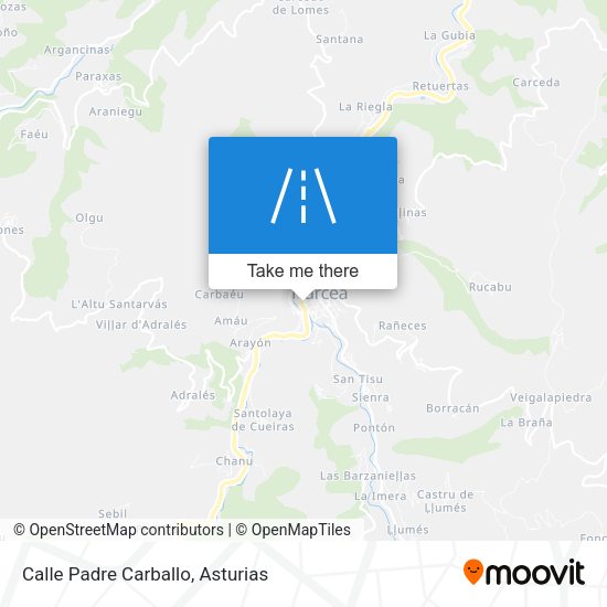 Calle Padre Carballo map