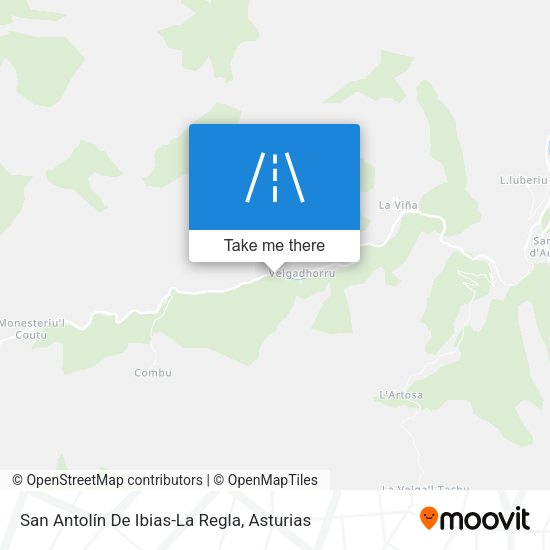 San Antolín De Ibias-La Regla map