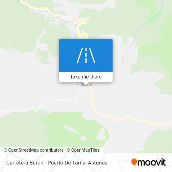 Carretera Burón - Puerto De Tarna map