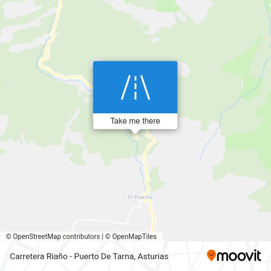 Carretera Riaño - Puerto De Tarna map