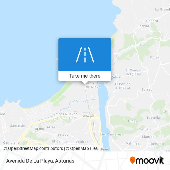 mapa Avenida De La Playa