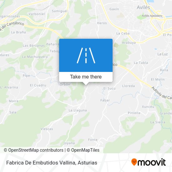 Fabrica De Embutidos Vallina map
