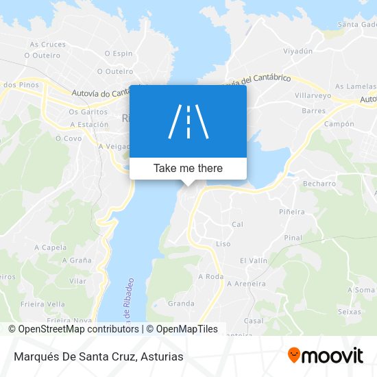 Marqués De Santa Cruz map