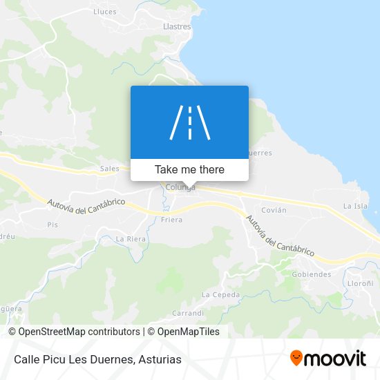 Calle Picu Les Duernes map