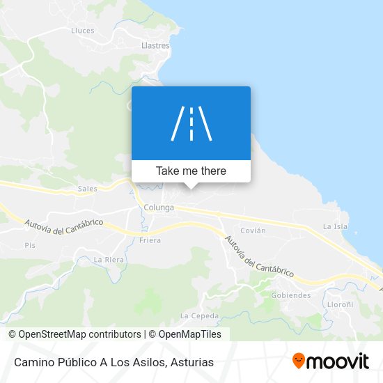 Camino Público A Los Asilos map