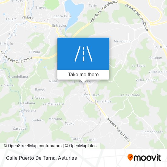 Calle Puerto De Tarna map