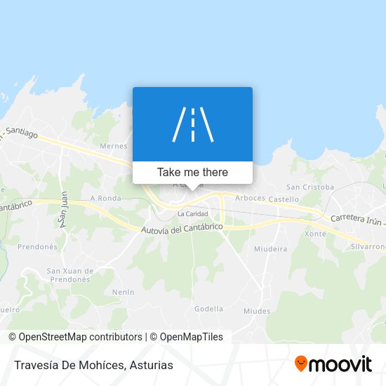 Travesía De Mohíces map