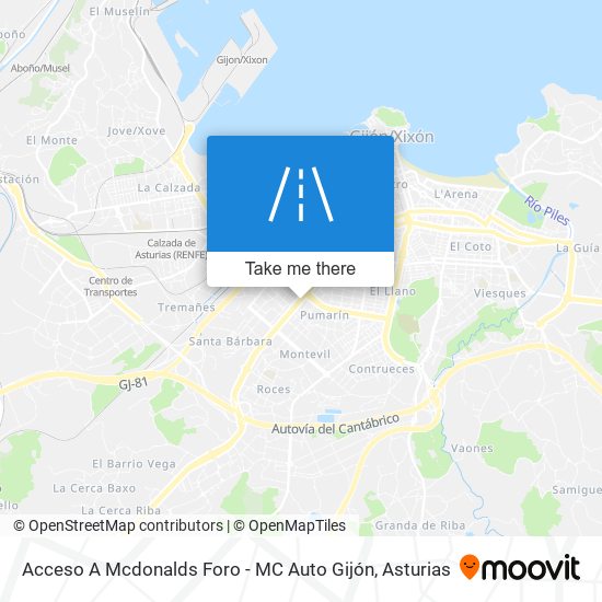 Acceso A Mcdonalds Foro - MC Auto Gijón map