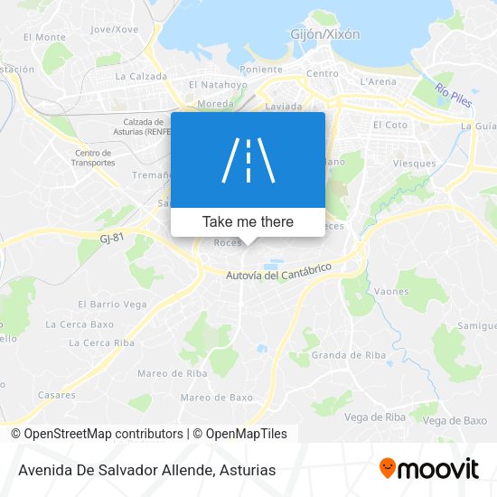 Avenida De Salvador Allende map