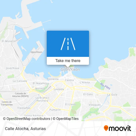 Calle Atocha map