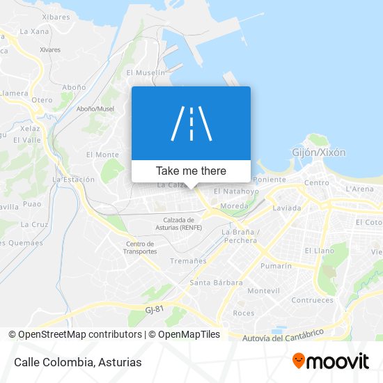 Calle Colombia map