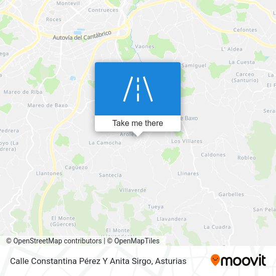 Calle Constantina Pérez Y Anita Sirgo map