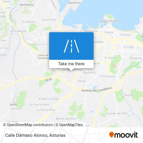 Calle Dámaso Alonso map
