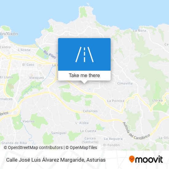 mapa Calle José Luis Álvarez Margaride