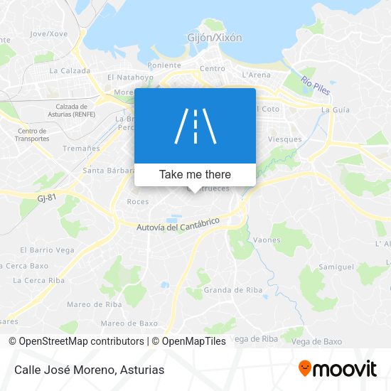 Calle José Moreno map