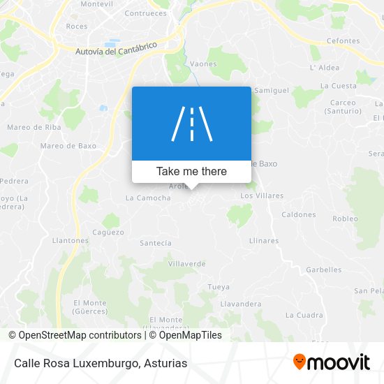 Calle Rosa Luxemburgo map