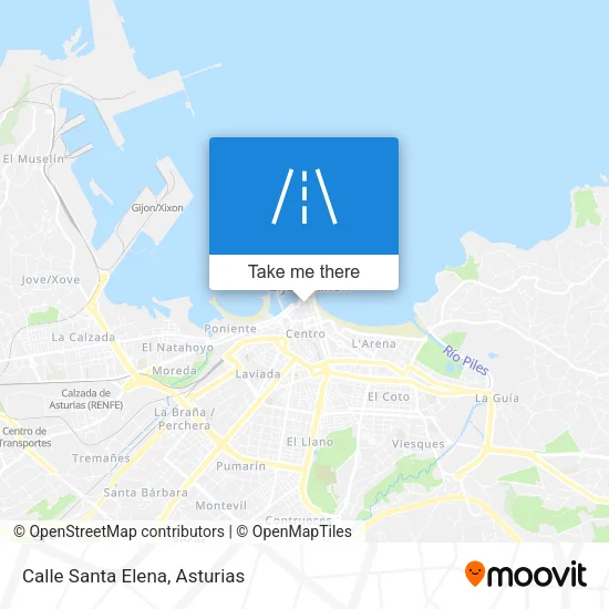 Calle Santa Elena map