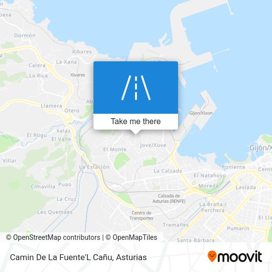 Camin De La Fuente'L Cañu map