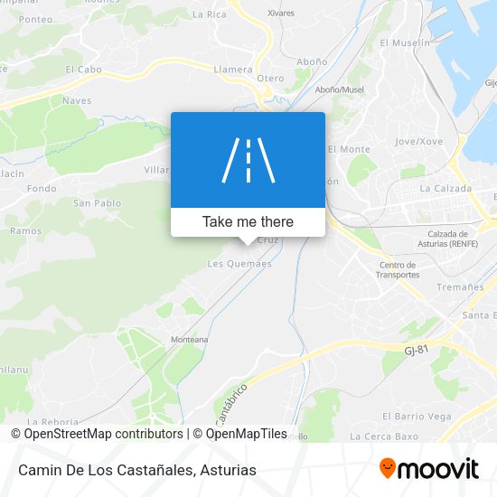 Camin De Los Castañales map