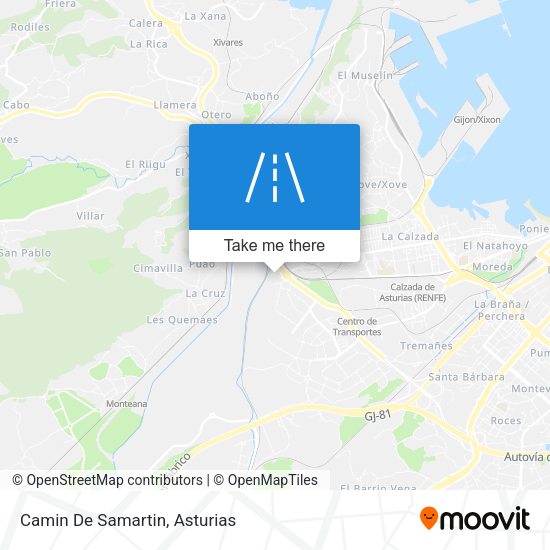 Camin De Samartin map