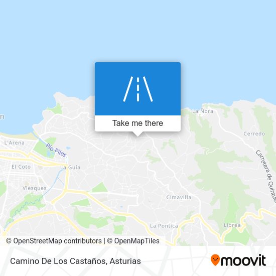 Camino De Los Castaños map