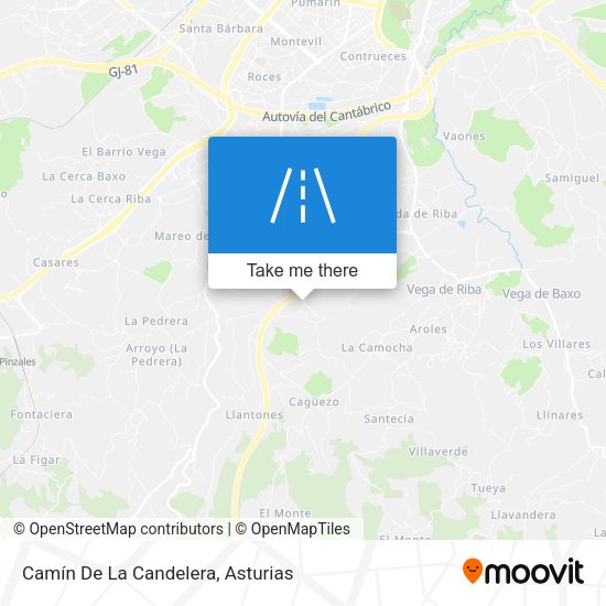 Camín De La Candelera map